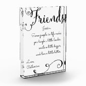 友情の感謝 フォトブロック (左)