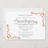 友情の持ち帰りポトラックの饗宴サンクスギビングディナー 招待状 (正面)