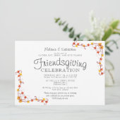 友情の持ち帰りポトラックの饗宴サンクスギビングディナー 招待状 (スタンド正面)