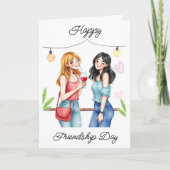 友情の日おめでとう | 友達を祝う カード (正面)