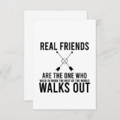 友情の日の実在友人 招待状 (正面/裏面)