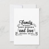 友情の日の家族生活が始まる 招待状 (正面)