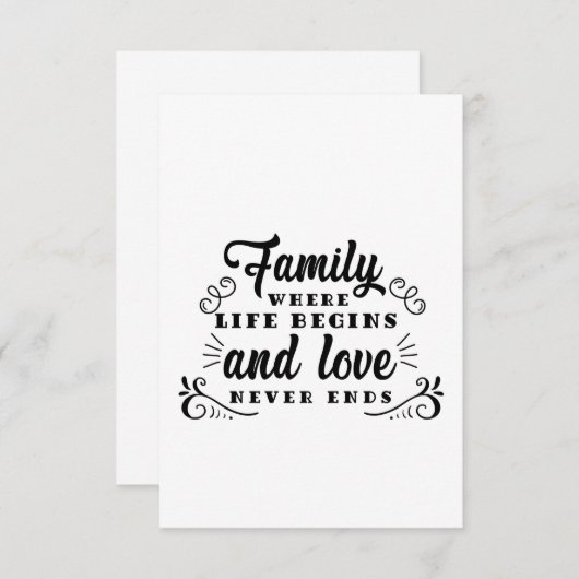 友情の日の家族生活が始まる 招待状 (正面/裏面)