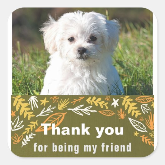 友情の日 スクエアシール (正面)