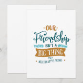 友情の日 大きなもの 招待状 (正面/裏面)