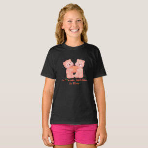 友情の日 最高の友達 面白いクマの友達 Tシャツ