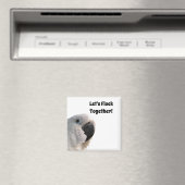 友情の日Cockatoo Flock Together写真おもしろい マグネット (インサイチュ (食洗機))