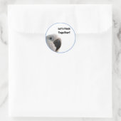 友情の日Cockatoo Flock Together写真おもしろい ラウンドシール (バッグ)