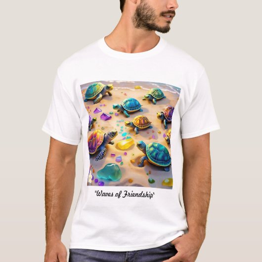 友情の波 Tシャツ (正面)