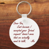 友情の真の意味 キーホルダー (正面)