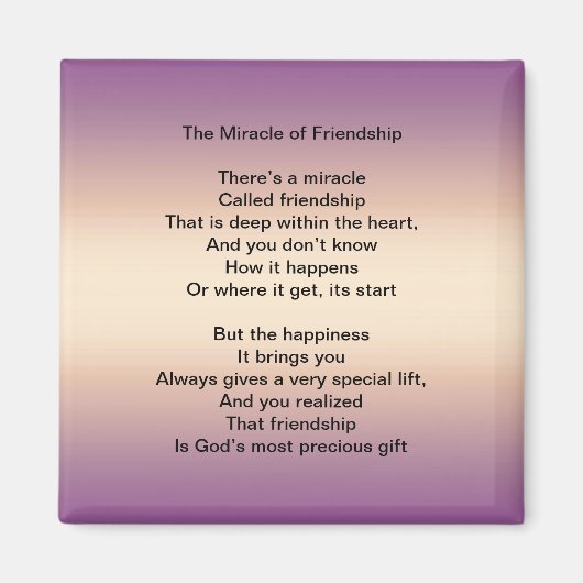 友情の磁石の奇跡 マグネット (正面)