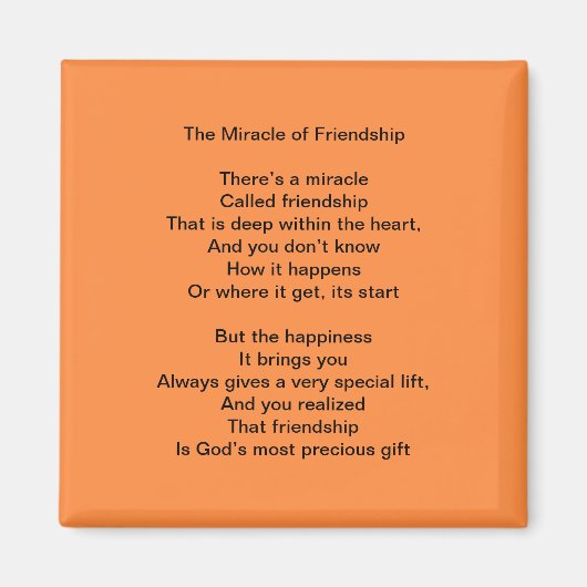 友情の磁石の奇跡 マグネット (正面)