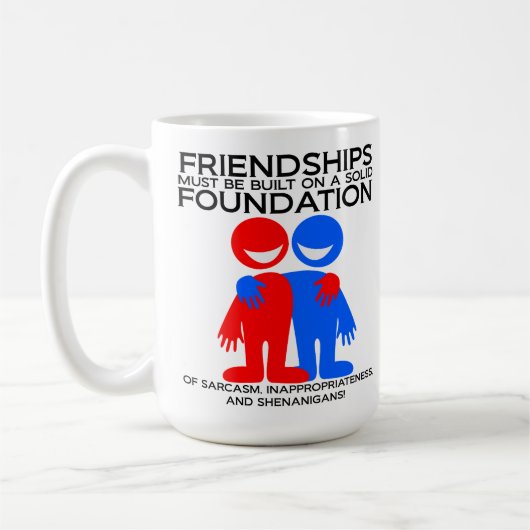 友情の礎マグカップ コーヒーマグカップ (左)