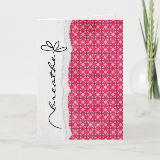 友情の花 カード (正面)