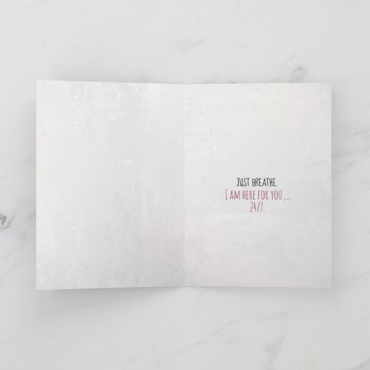 友情の花 カード (内部)