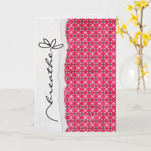 友情の花 カード (黄色い花)