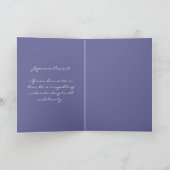 友情の茶十字のステッチのスタイルのデザイン カード (内部)