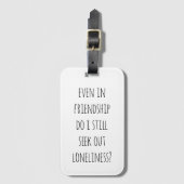 友情の荷物タグでも ラゲッジタグ (正面縦)