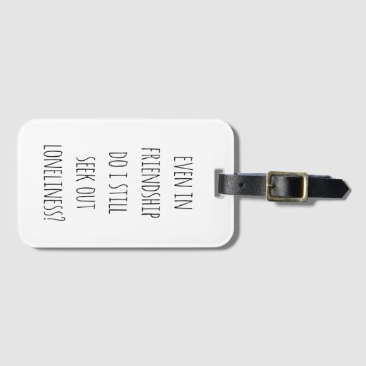 友情の荷物タグでも ラゲッジタグ (正面横)