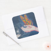 友情の蝶 スクエアシール (封筒)