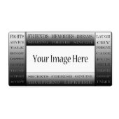 友情の言葉 – 写真フレームby ShirleyTaylor ラベル (正面)