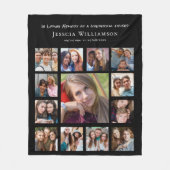 友情の記憶フォトブランケット フリースブランケット (正面)