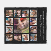 友情の記憶フォトブランケット フリースブランケット (正面(横))
