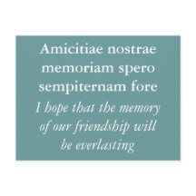 友情の記憶 - シセロの名言