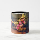 友情の詩のマグカップ ツートーンマグカップ (中央)