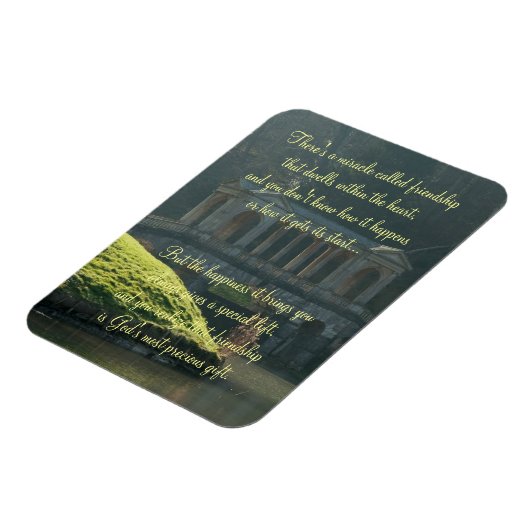 友情の詩の奇跡のプラーク マグネット (左側)