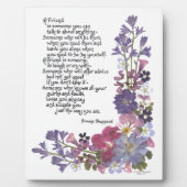 友情の詩 フォトプラーク (正面)