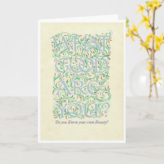 友情の認識 カード (黄色い花)