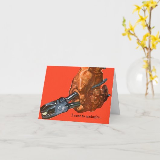 友情の謝罪は私の手に入るのにしばらく時間がかかった カード (黄色い花)