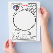 友情の象徴に落書きをする チラシ (手)