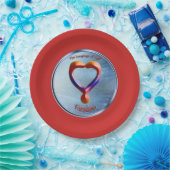 友情の象徴を忠実に描く ペーパープレート (パーティー)