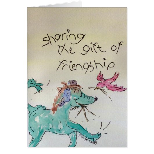 友情の贈り物を分かち合う (正面)