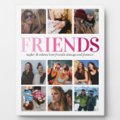友情の贈り物 |フレンドの写真のコラージュ フォトプラーク (正面)
