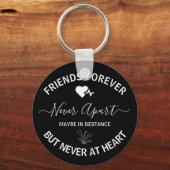友情の遠距離友情のギフト最高の キーホルダー (正面)