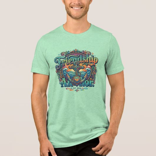 友情の錨 トライブレンドTシャツ (正面)