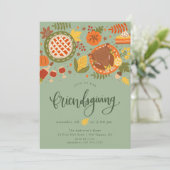 友情の饗宴感謝祭招待状 招待状 (スタンド正面)