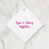 友情の饗宴 | ピンクと金ゴールド フェイバータグ (裏面)