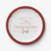 友情の饗宴 ペーパープレート (正面)