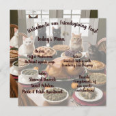 友情の饗宴 メニュー (正面/裏面)