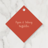 友情の饗宴 | 赤と金ゴールド フェイバータグ (裏面)