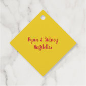 友情の饗宴 | 赤と黄 フェイバータグ (裏面)