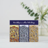 友情はがきドッグモダン抽象芸術アート ポストカード (スタンド正面)