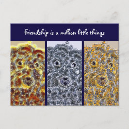 友情はがきドッグモダン抽象芸術アート ポストカード