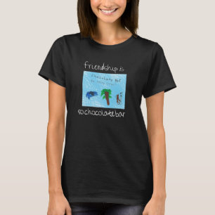 友情はそうチョコレート・バーのティーです! Tシャツ