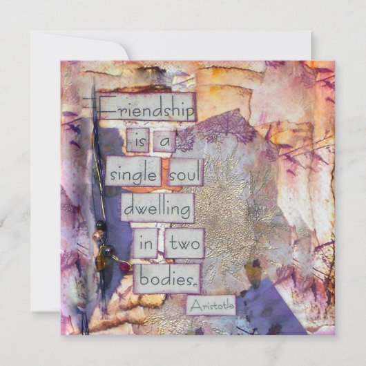 友情はひとつの魂 フラットカード (正面)