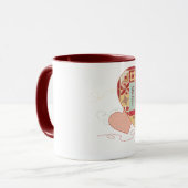 友情はキルトのコーヒー・マグおよびコップのようです マグカップ (正面左)